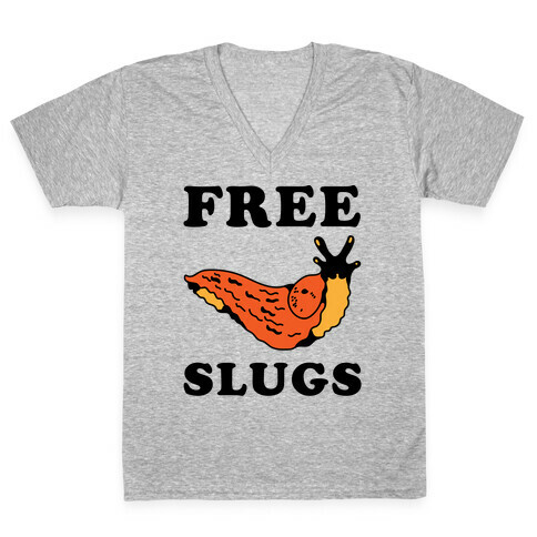 Free Slugs V-Neck Tee Shirt