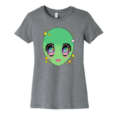 Anime Eyes Alien Womens T-Shirt