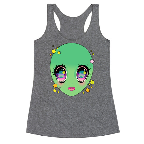 Anime Eyes Alien Racerback Tank Top