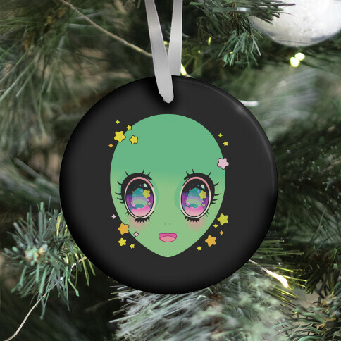 Anime Eyes Alien Ornament