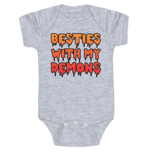 Besties With My Demons Baby One-Piece