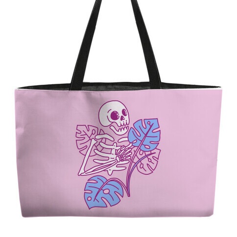 Monstera Skeleton Weekender Tote