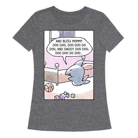 Shark Prayers Doo Doo Womens T-Shirt