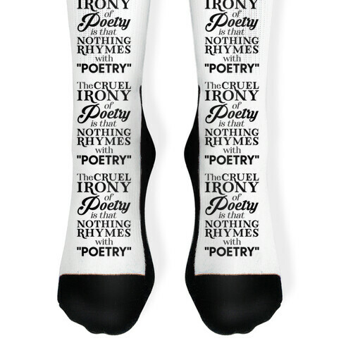 Nothing Rhymes With Poetry Sock