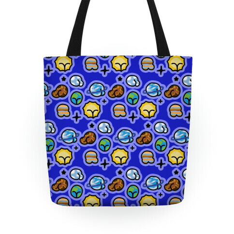 Planet Booty Pattern Tote