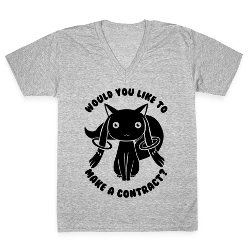 Would You Like To Make A Contract? V-Neck Tee Shirt