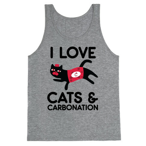 I Love Cats & Carbonation Tank Top