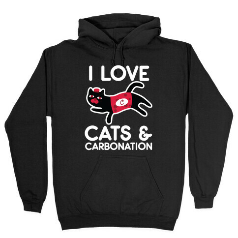 I Love Cats & Carbonation Hooded Sweatshirt