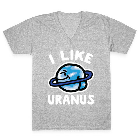 I Like Uranus V-Neck Tee Shirt