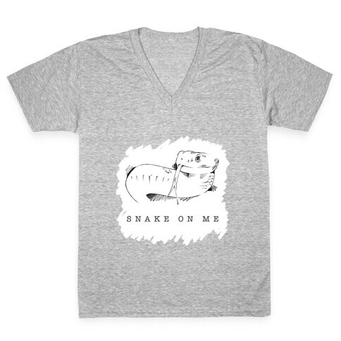 Snake On Me V-Neck Tee Shirt