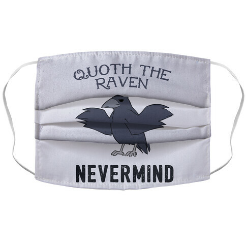 Quoth The Raven: Nevermind Accordion Face Mask