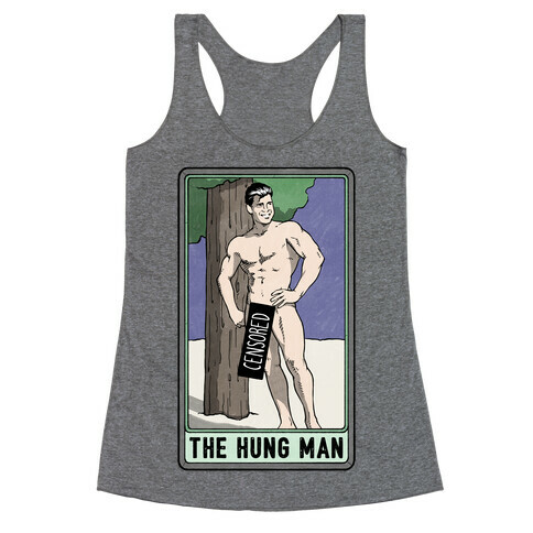 The Hung Man Tarot Racerback Tank Top