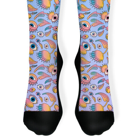 Venus Eye Trap Trip Sock