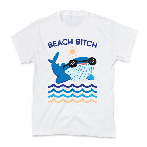 Beach Bitch Whale Kids T-Shirt