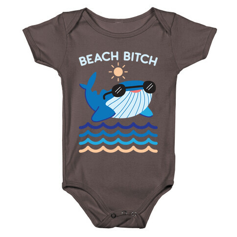 Beach Bitch Whale Baby One-Piece