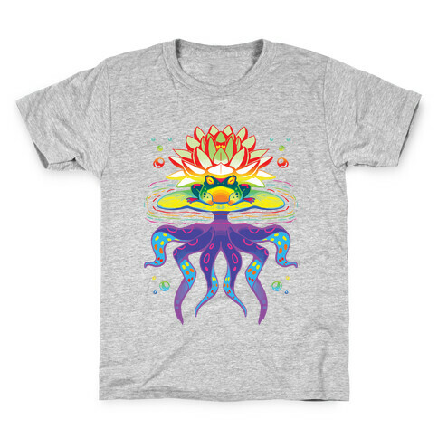 Psychedelic Lily Frog Kids T-Shirt