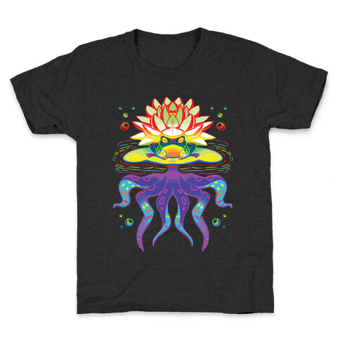 Psychedelic Lily Frog Kids T-Shirt