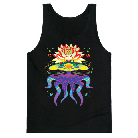 Psychedelic Lily Frog Tank Top