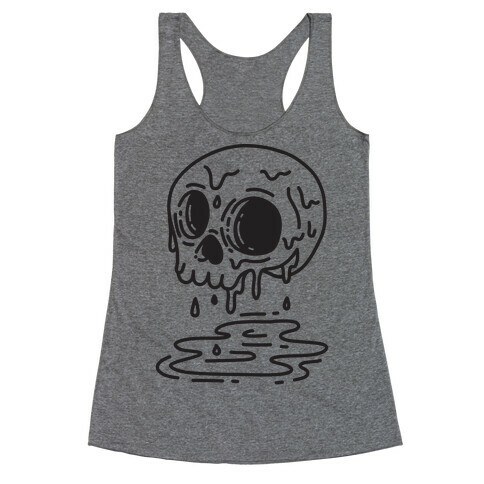 Melting Skull Racerback Tank Top