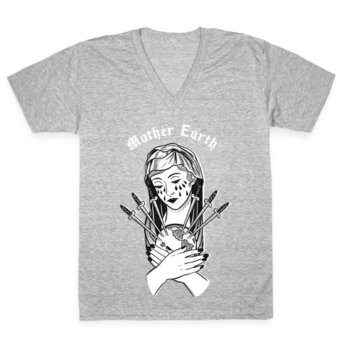 Mother Earth V-Neck Tee Shirt