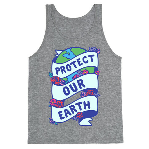 Protect Our Earth Ribbon Tank Top