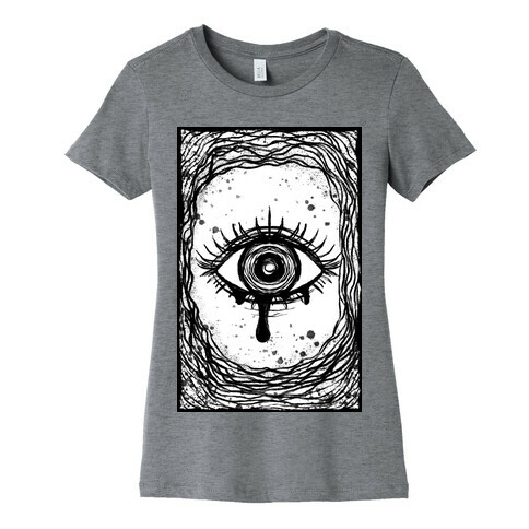 Trippy Eye B&W Womens T-Shirt