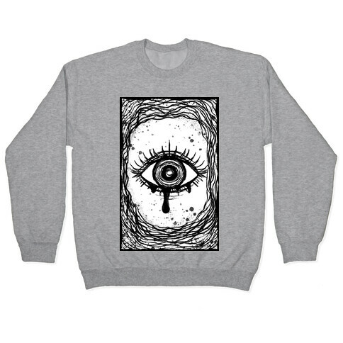 Trippy Eye B&W Pullover