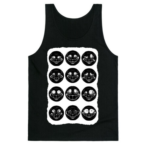 Ominous Faces Inverted Tank Top
