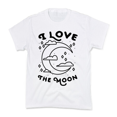 I Love The Moon Kids T-Shirt