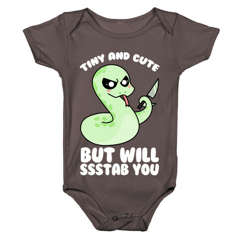 Tiny And Cute But Will Ssstab You Baby One-Piece