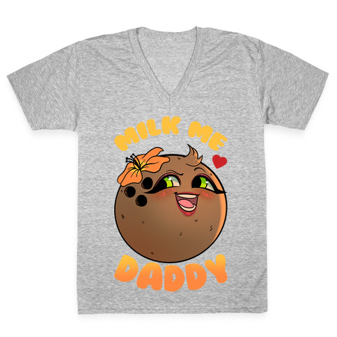 Milk Me Daddy V-Neck Tee Shirt