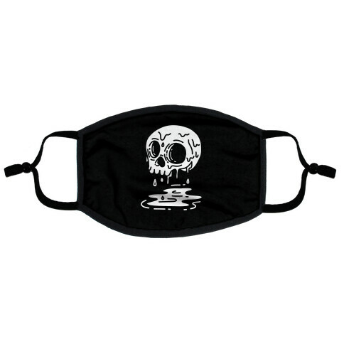 Melting Skull Flat Face Mask