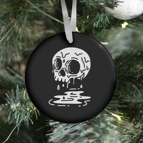 Melting Skull Ornament