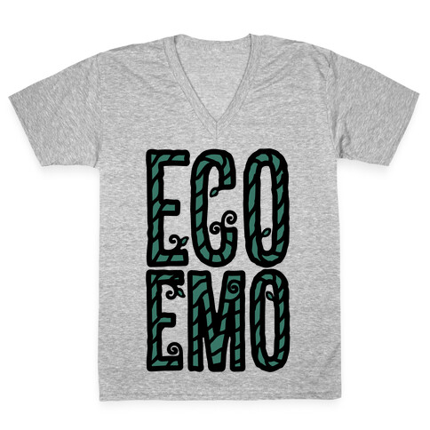 Eco Emo V-Neck Tee Shirt