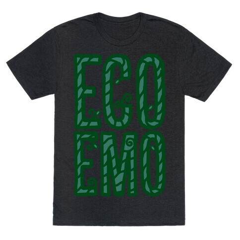 Eco Emo White Print T-Shirt