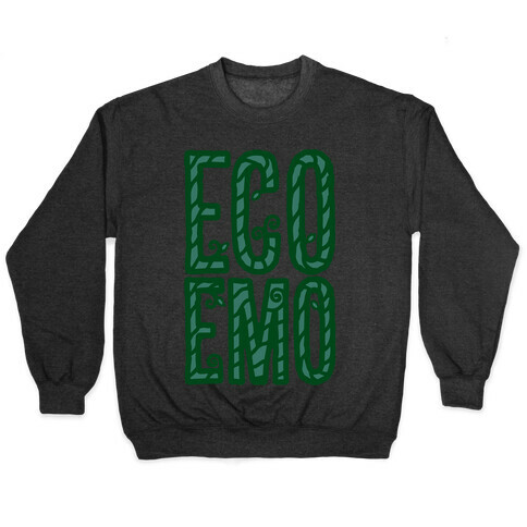 Eco Emo White Print Pullover