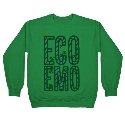 Eco Emo White Print Pullover