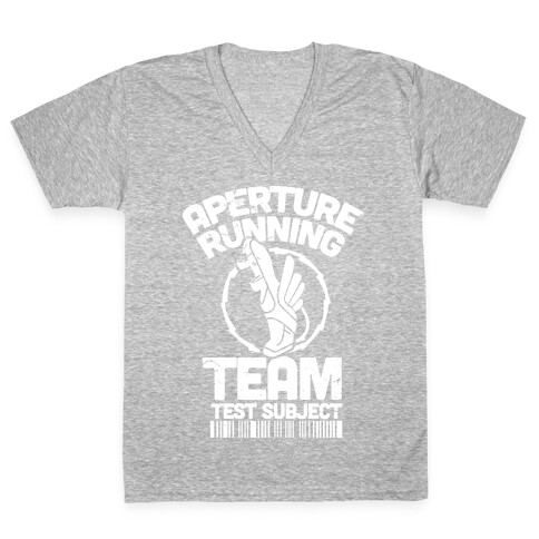 Aperture Running Team  V-Neck Tee Shirt