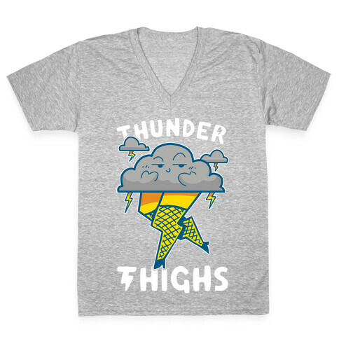 Thunder Thighs V-Neck Tee Shirt