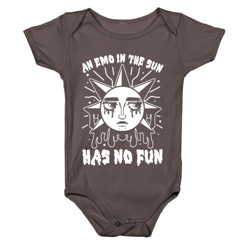 An Emo In The Sun Has No Fun Baby One-Piece