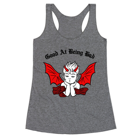 Good At Being Bad (black) Racerback Tank Top