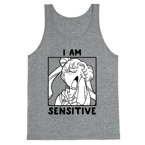 I Am Sensitive (black)  Tank Top
