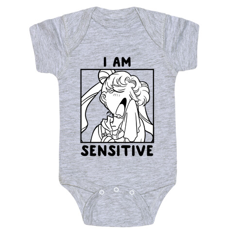 I Am Sensitive (black)  Baby One-Piece