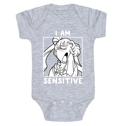 I Am Sensitive (white)  Baby One-Piece