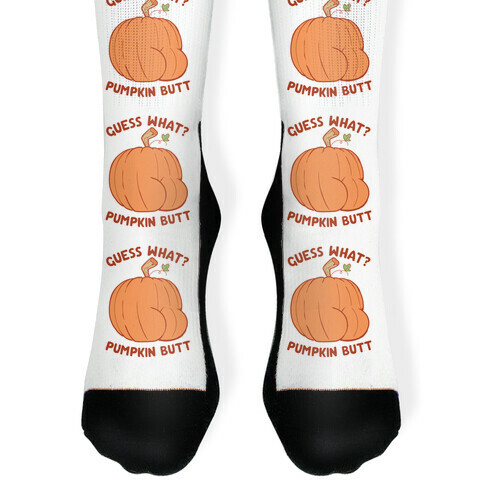 Guess What? Pumpkin Butt Sock