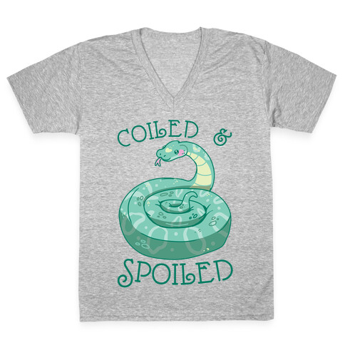 Coiled & Spoiled V-Neck Tee Shirt