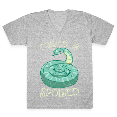 Coiled & Spoiled V-Neck Tee Shirt