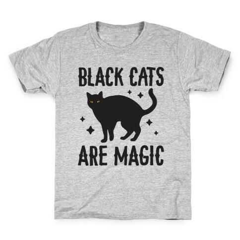Black Cats Are Magic Kids T-Shirt