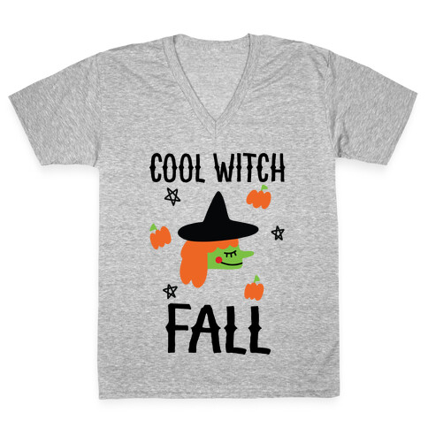 Cool Witch Fall V-Neck Tee Shirt