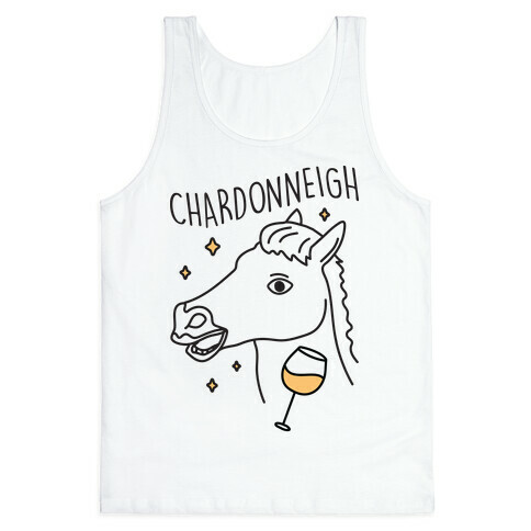Chardonneigh Wine Horse Tank Top